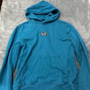 Aeropostale Teal Men's Hoodie with Butterfly Design